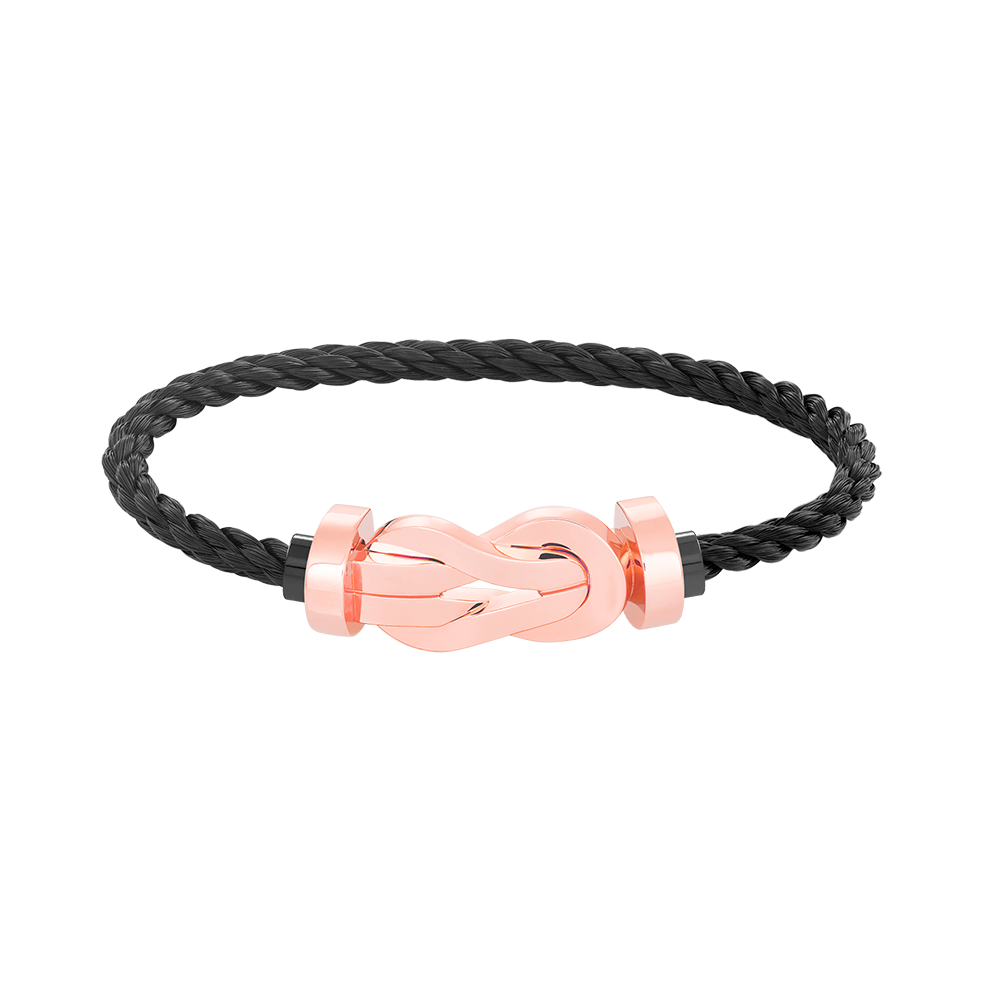 GlowCHANCE LARGE 8 FIGURE BUCKLE NO DIAMOND BRACELET ROSE GOLD