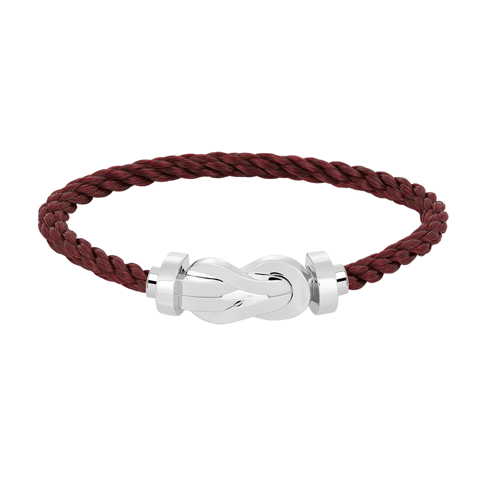 GlowCHANCE LARGE 8 FIGURE BUCKLE NO DIAMOND BRACELET SILVER