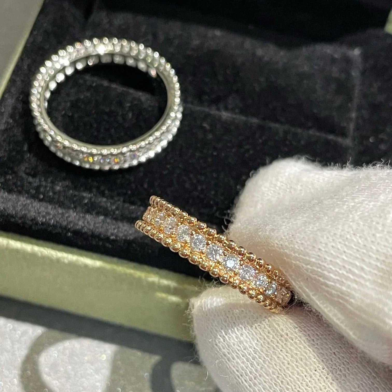 ¡®Glow¡¯PERLEE DIAMOND SILVER RING