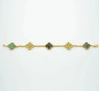 [Glow]New  CLOVER 5 MOTIF GRAY MOP BRACELET COLLECTION