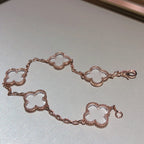 [Glow]New CLOVER 5 MOTIF ROCK CRYSTAL BRACELET