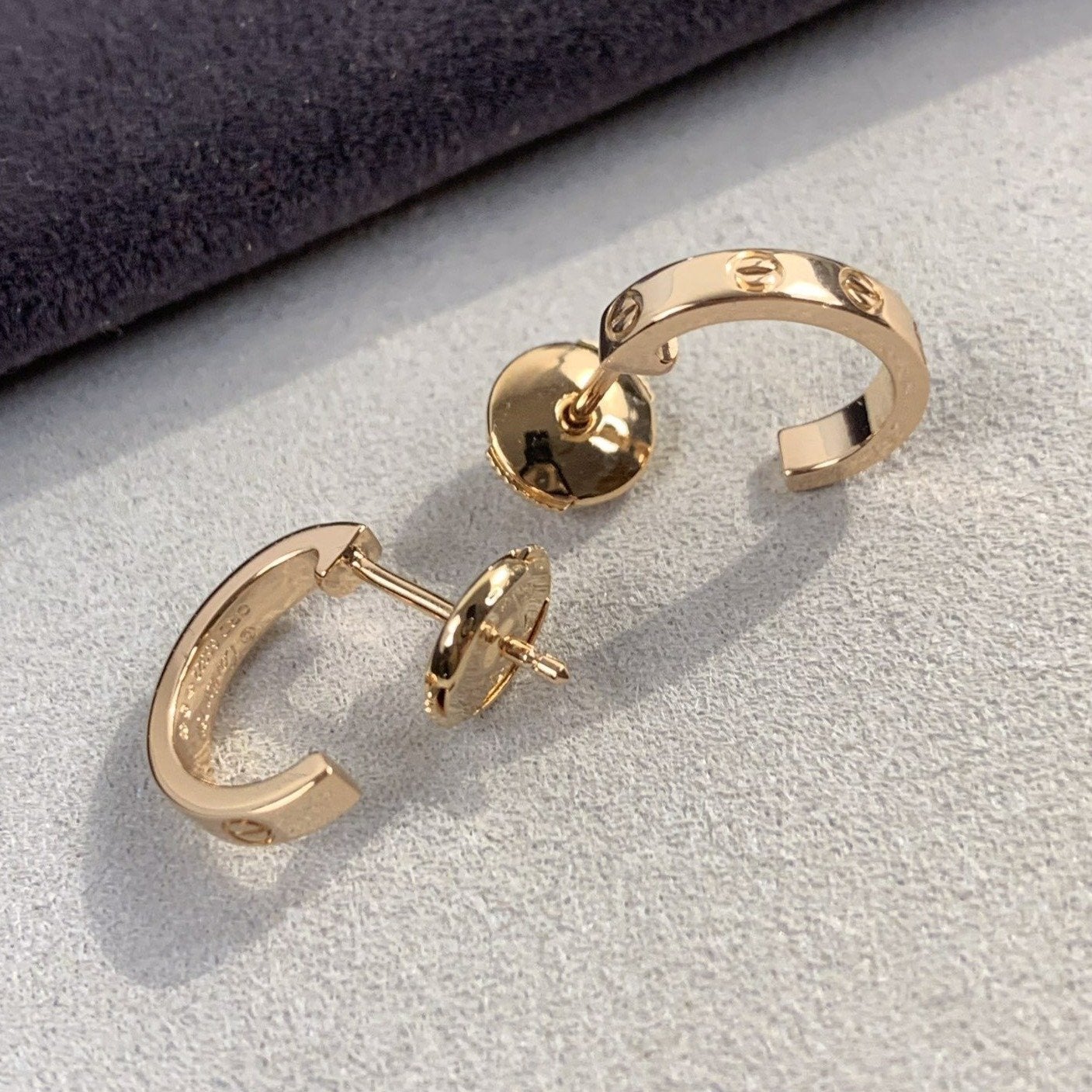 GlowLOVE EARRINGS 2.65MM PINK GOLD
