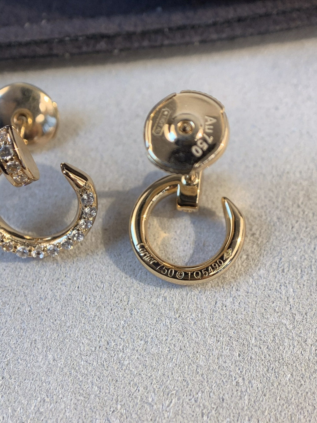 GlowJUSTE EARRINGS GOLD DIAMONDS