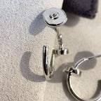 GlowJUSTE EARRINGS SILVER