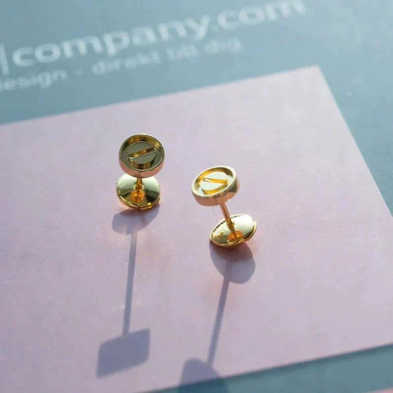 GlowLOVE EARRINGS GOLD 10MM