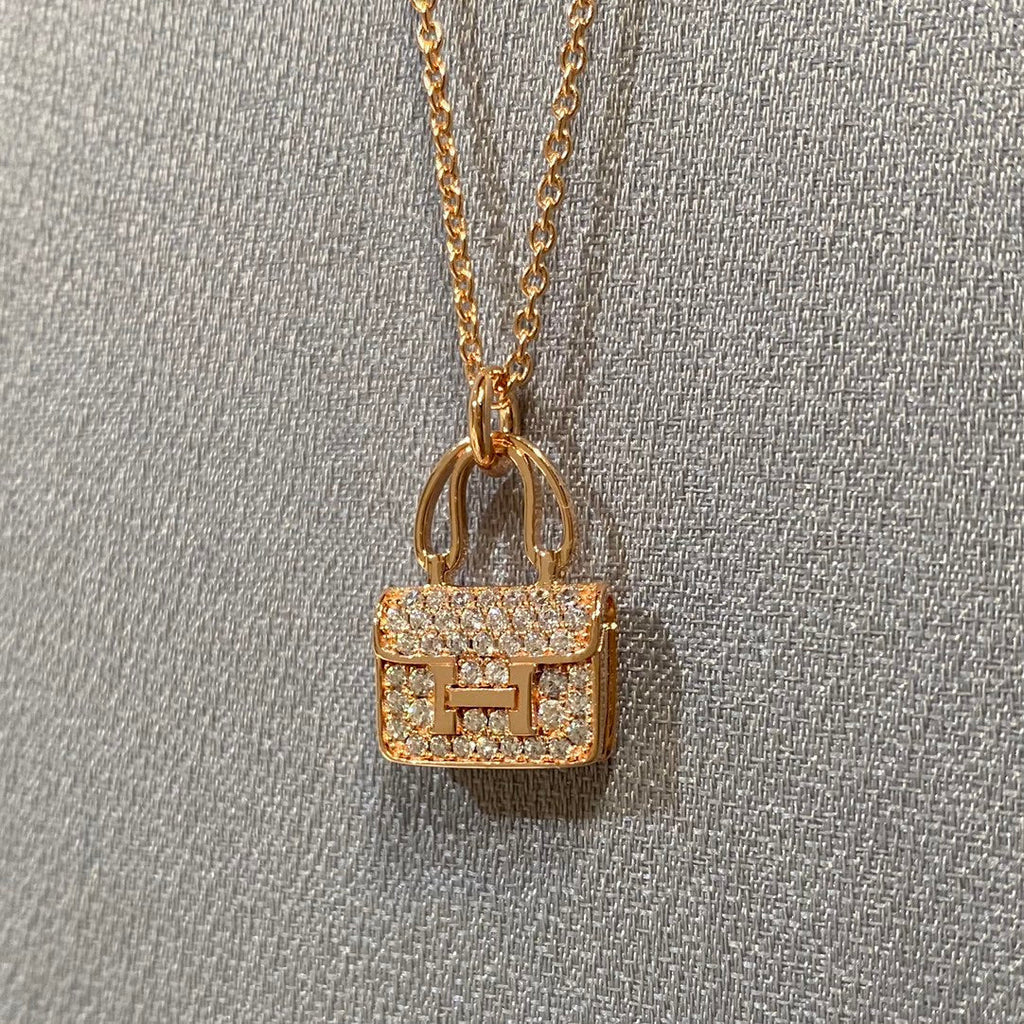 GlowCONSTANCE PEDANT DIAMOND NECKLACE