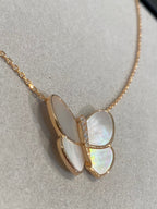 ¡®Glow¡¯BUTTERFLY GOLD MOP DIAMOND NECKLACE