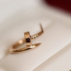GlowJUSTE EARRINGS PINK GOLD