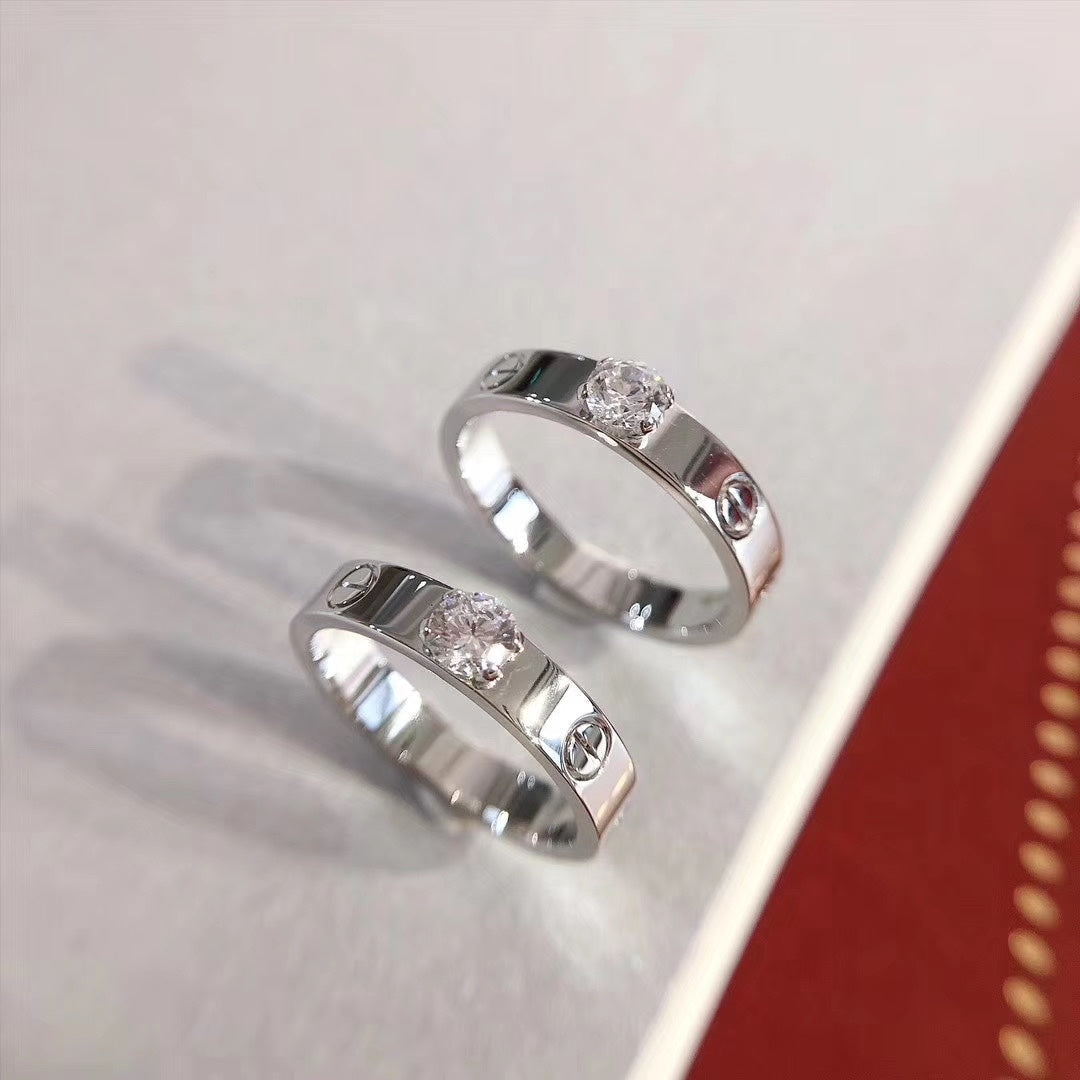 GlowLOVE RING 3.6MM 1 BIG DIAMOND