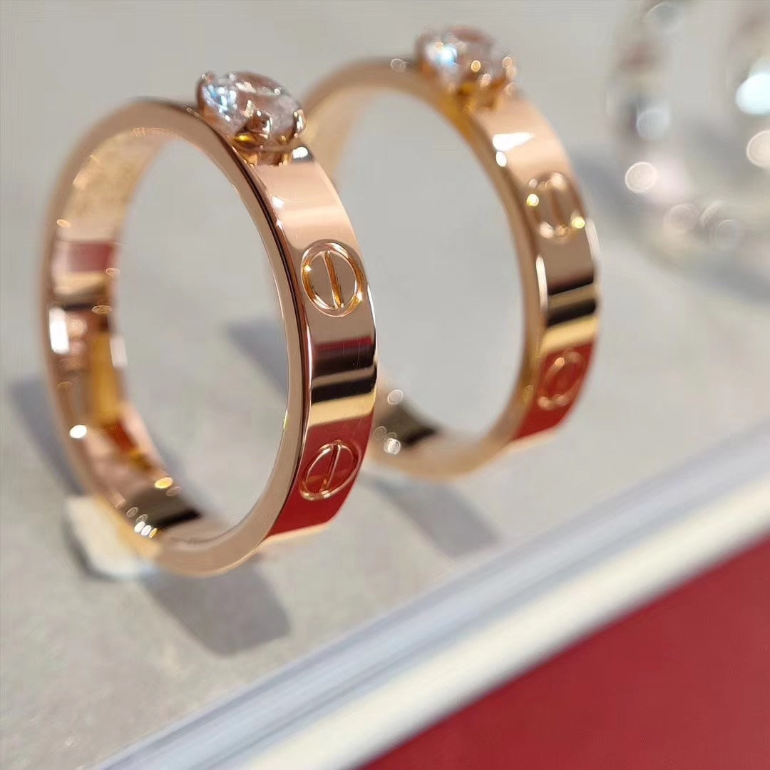 GlowLOVE RING 3.6MM 1 BIG DIAMOND