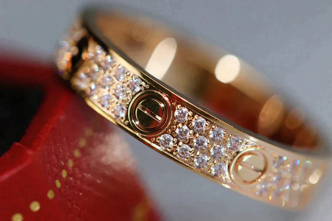 GlowLOVE RING 3.6MM DIAMOND PAVED
