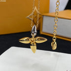 GlowLOUISETTE PEDANT GOLD NECKLACE