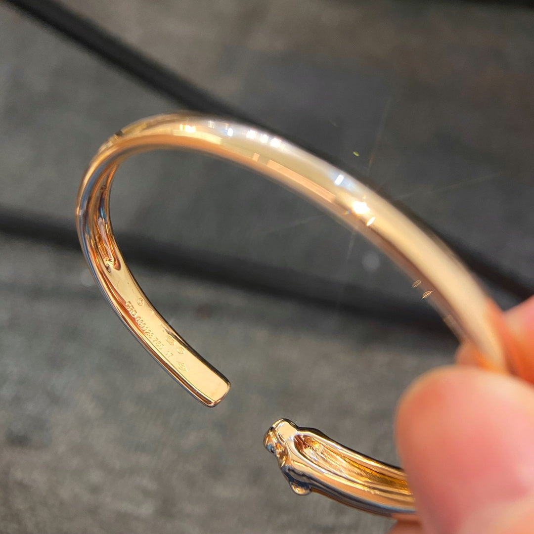 GlowPANTHERE GOLD OPEN BRACELET