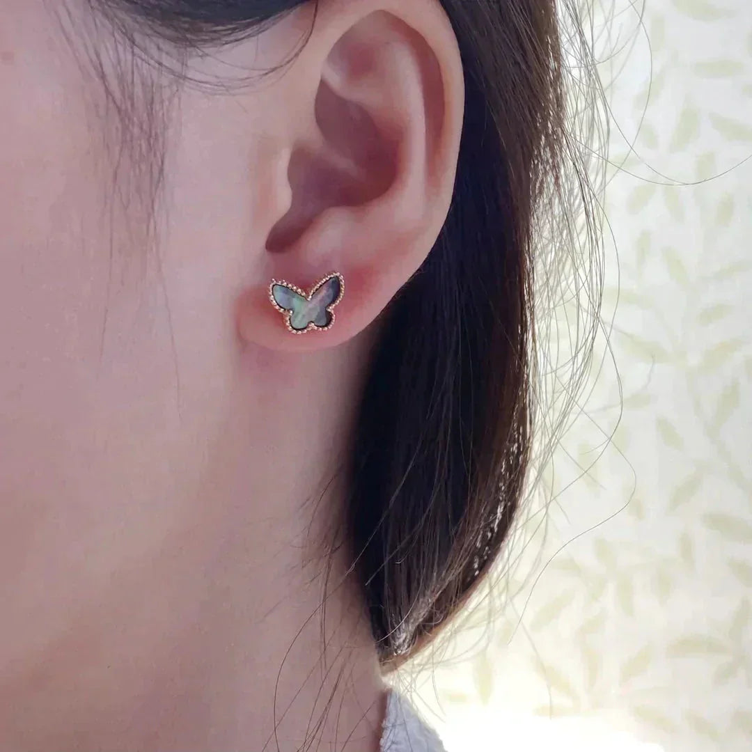 ¡®Glow¡¯BUTTERFLY DARK MOP  EARRINGS