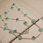 ¡®Glow¡¯CLOVER 20 MOTIFS MALACHITE GOLD