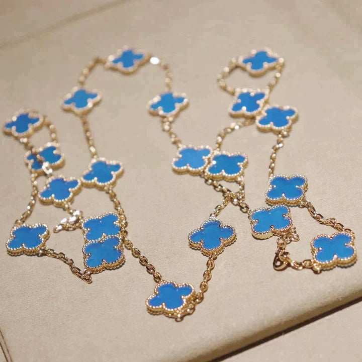 ¡®Glow¡¯CLOVER 20 MOTIFS TURQUOISE GOLD