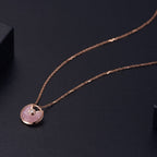 GlowAMULETTE ROSE GOLD PINK MOP NECKLACE