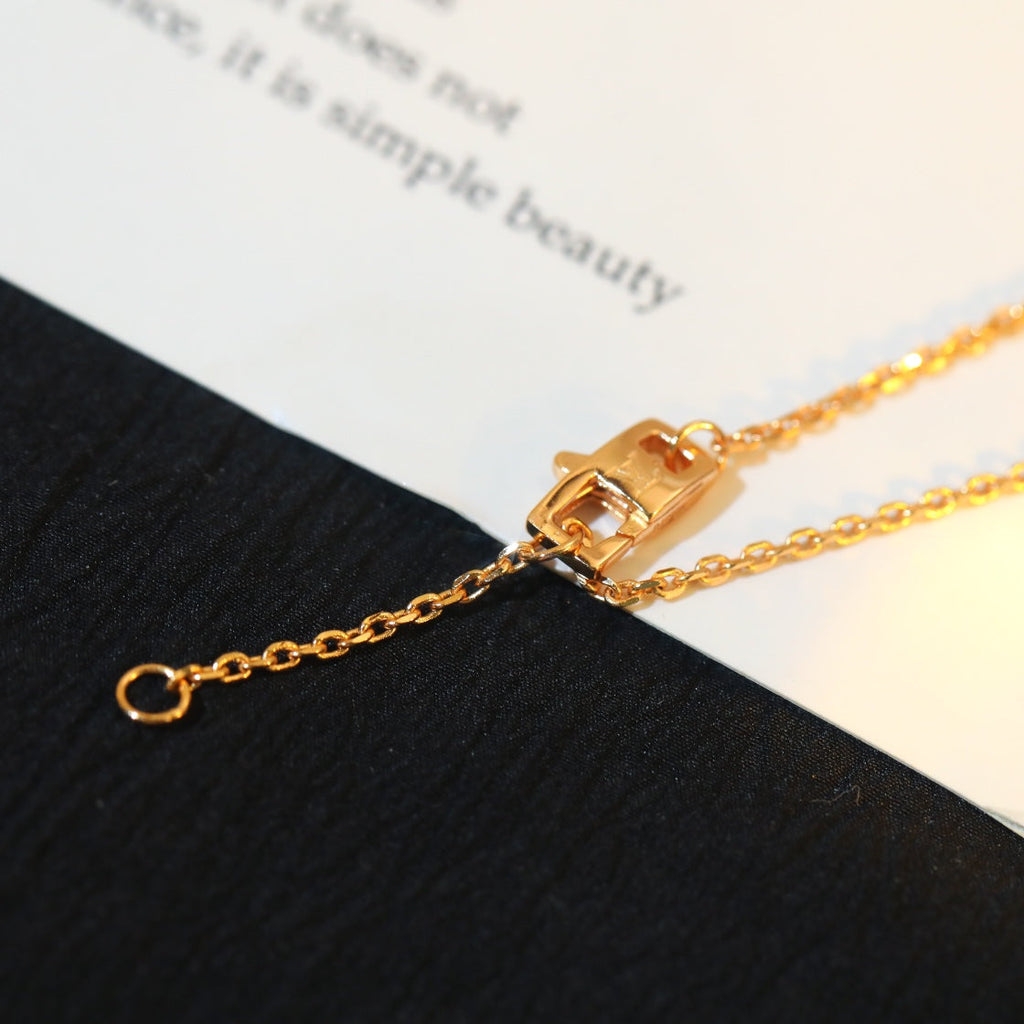 GlowSTAR AND SUN DIAMOND PINK GOLD NECKLACE