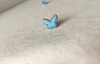 ¡®Glow¡¯BUTTERFLY TURQUOISE EARRINGS SILVER