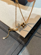 GlowSTAR BLOSSOM NECKLACE PINK GOLD DIAMONDS