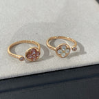 GlowSUN 1 DIAMOND PINK MOP RING
