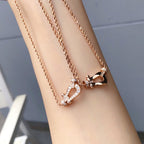 GlowFORCE 10 PINK GOLD DIAMOND NECKLACE