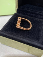 ¡®Glow¡¯CLOVER RIVERSIBLE ROSE GOLD RING