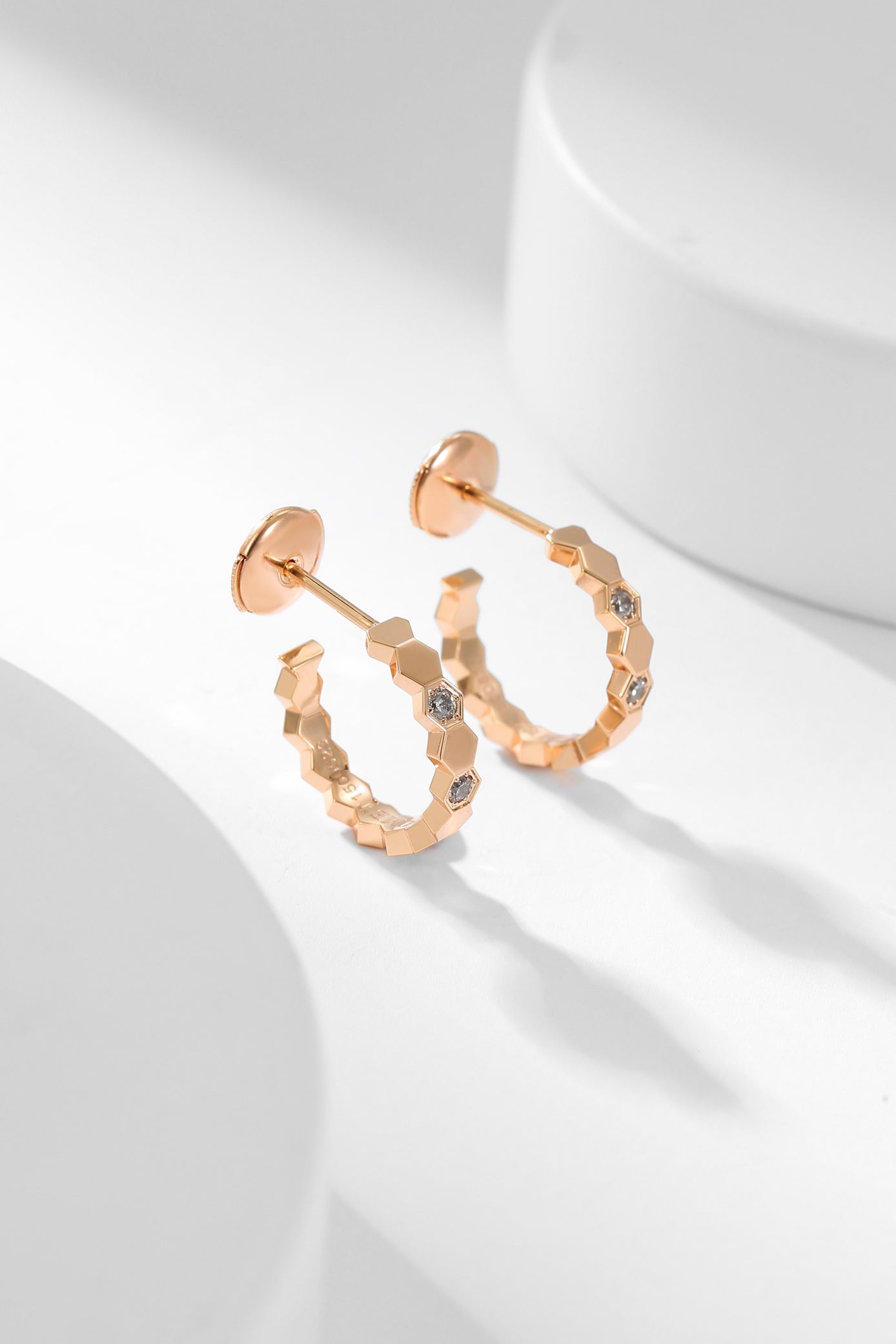 GlowBEE LOVE DIAMOND HOOP EARRINGS