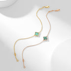 ¡®Glow¡¯CLOVER BRACELET MALACHITE 1 MOTIF