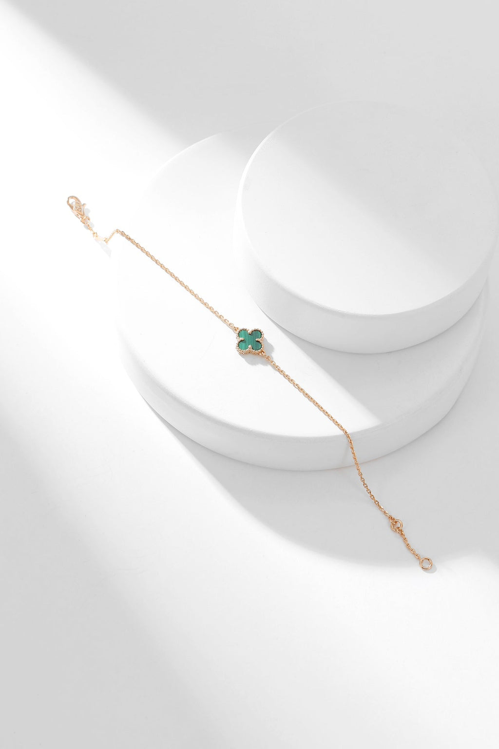 ¡®Glow¡¯CLOVER BRACELET MALACHITE 1 MOTIF
