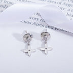 GlowVIDYLLE SILVER DIAMOND MINI DROP EARRINGS
