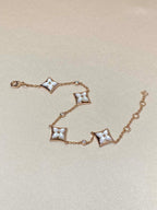 GlowSTAR 4 MOTIF MOP DIAMOND PINK GOLD BRACELET
