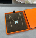 GlowPOP H SKY BLUE NECKLACE