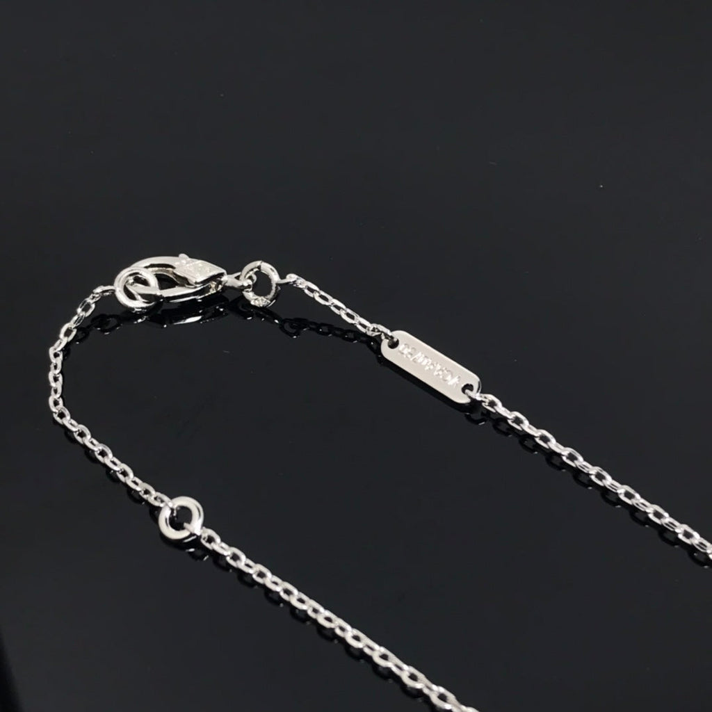 ¡®Glow¡¯CLOVER PIETERSITE SILVER LONG NECKLACE