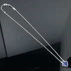 ¡®Glow¡¯CLOVER PIETERSITE SILVER LONG NECKLACE