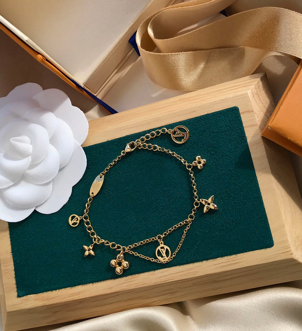 GlowBLOOMING PINK GOLD MOP BRACELET
