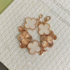 [Glow]New CLOVER WHITE PEARL MOP 5 MOTIF BRACELET COLLECTION