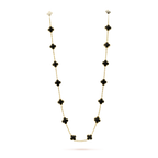¡®Glow¡¯CLOVER 20 MOTIFS ONYX NECKLACE