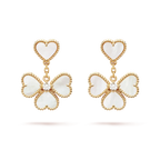 ¡®Glow¡¯CLOVER SWEET WHITE MOP EARRINGS