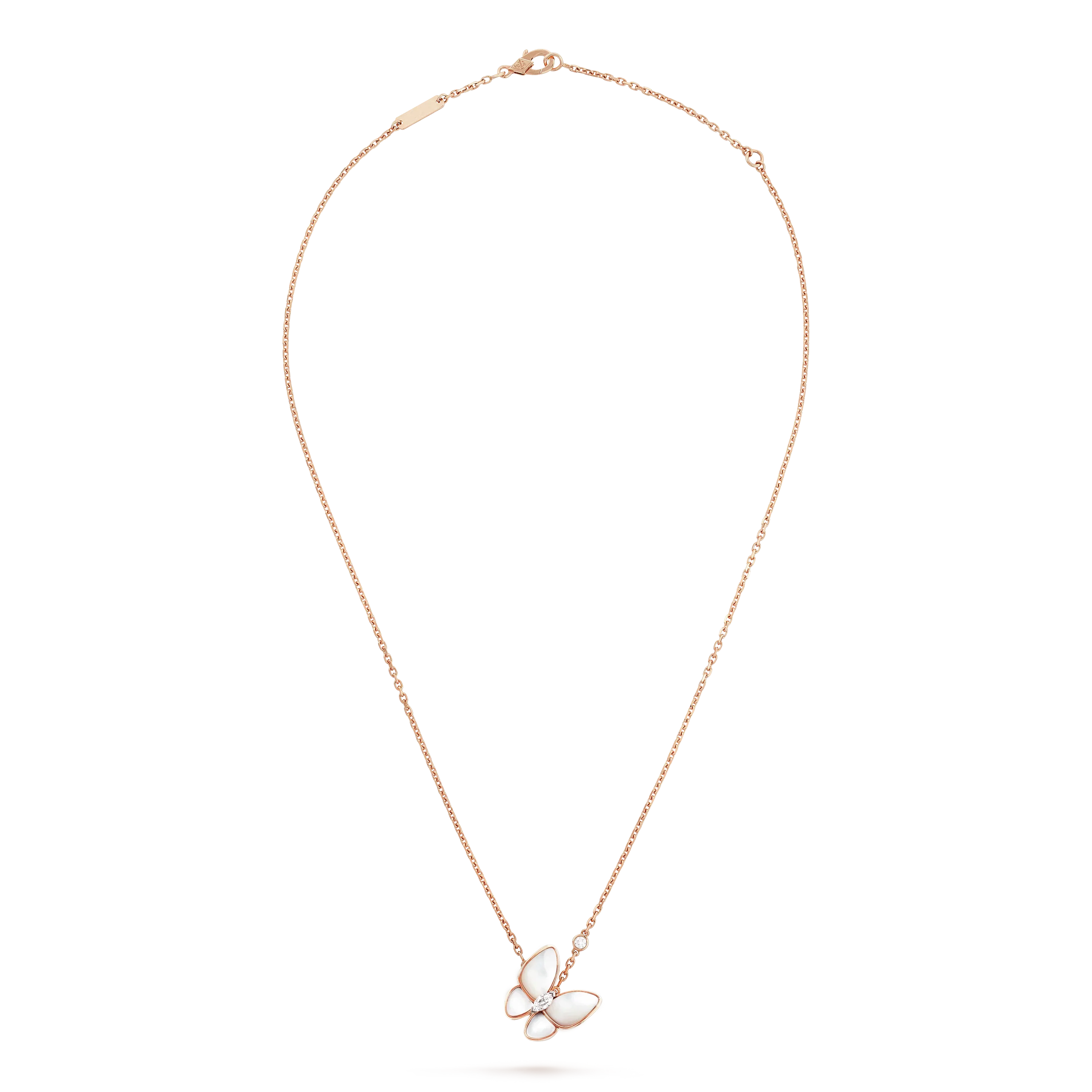 ¡®Glow¡¯BUTTERFLY MOP DIAMOND NECKLACE