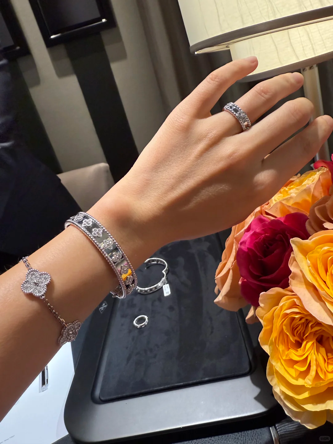 ¡®Glow¡¯CLOVER BRACELET 8MM DIAMONDS