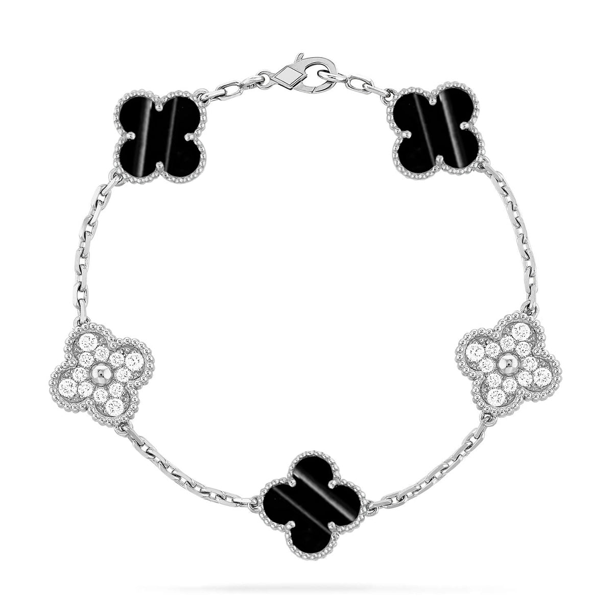 [Glow]New  CLOVER 5 MOTIF PULSAR STONE BRACELET COLLECTION