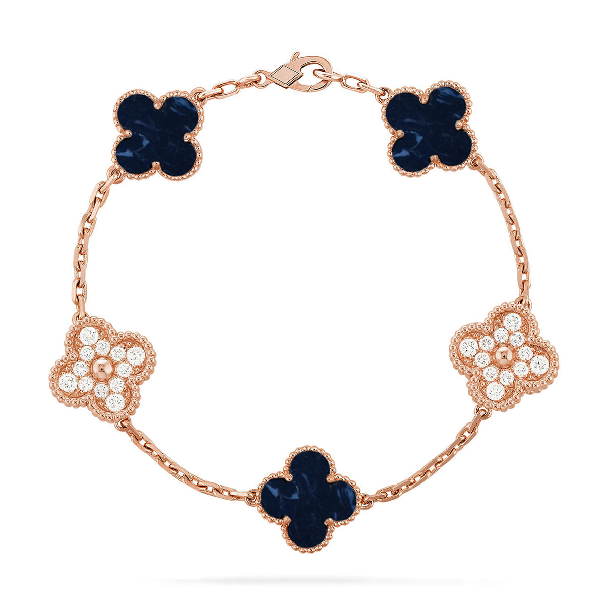 [Glow Jewelry]CLOVER 5 MOTIF PIETERSITE BRACELET COLLECTION