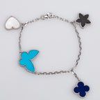 ¡®Glow¡¯LUCKY SPRING SILVER BRACELET 4 MOTIF