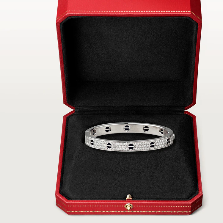 GlowLOVE BRACELET 6.1MM DIAMOND-PAVED CERAMIC