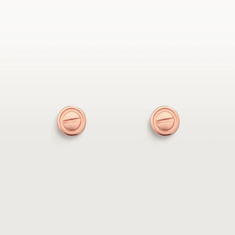 GlowLOVE EARRINGS PINK GOLD 10MM