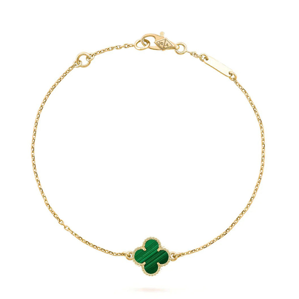 ¡®Glow¡¯CLOVER BRACELET MALACHITE 1 MOTIF