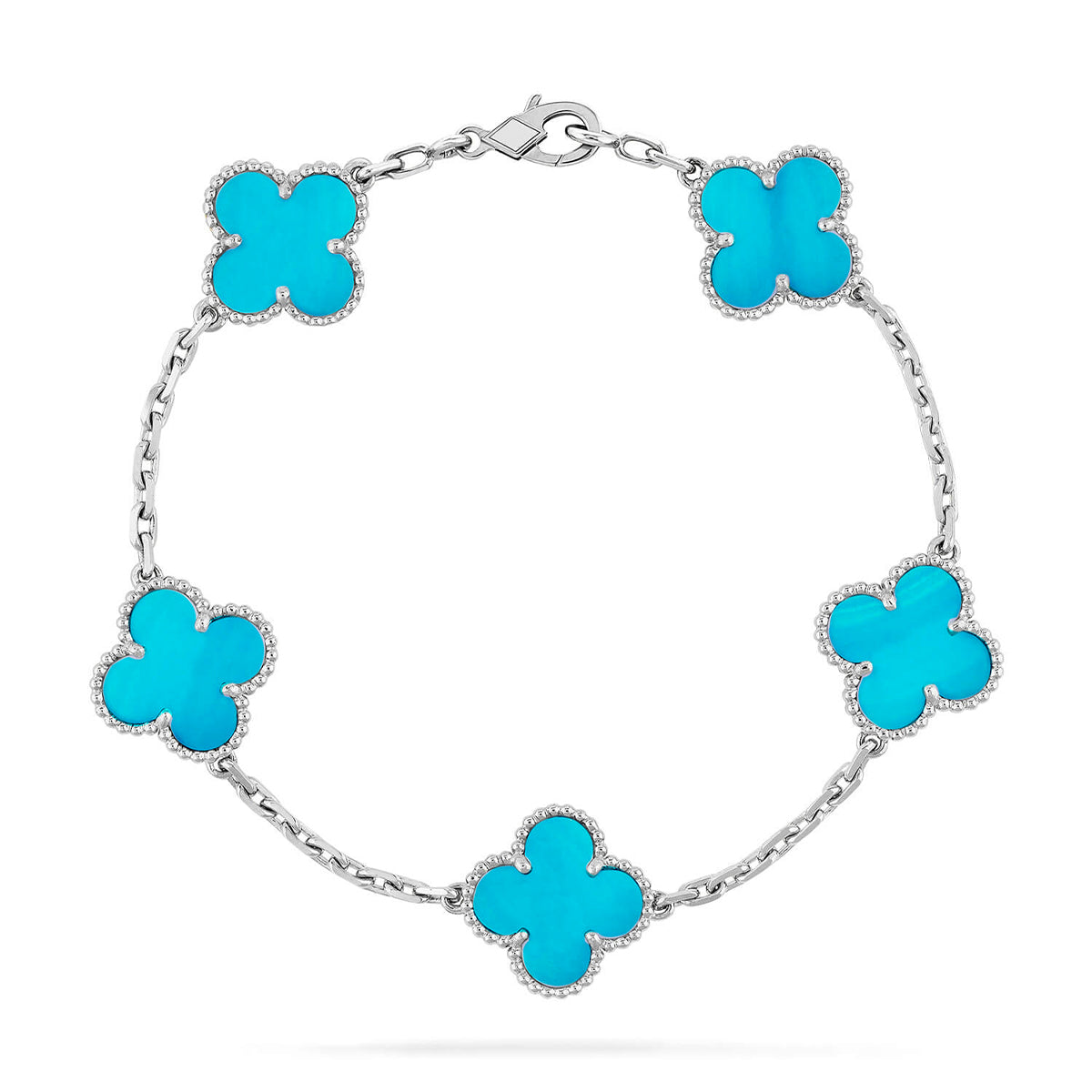 [Glow]New  CLOVER 5 MOTIF TURQUOISE BRACELET COLLECTION