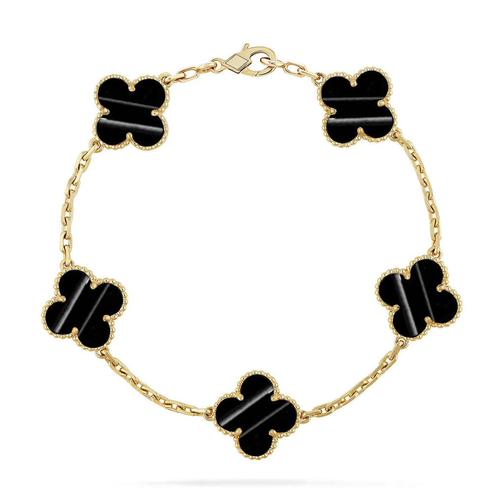 [Glow Jewelry] CLOVER 5 MOTIF PULSAR STONE BRACELET COLLECTION