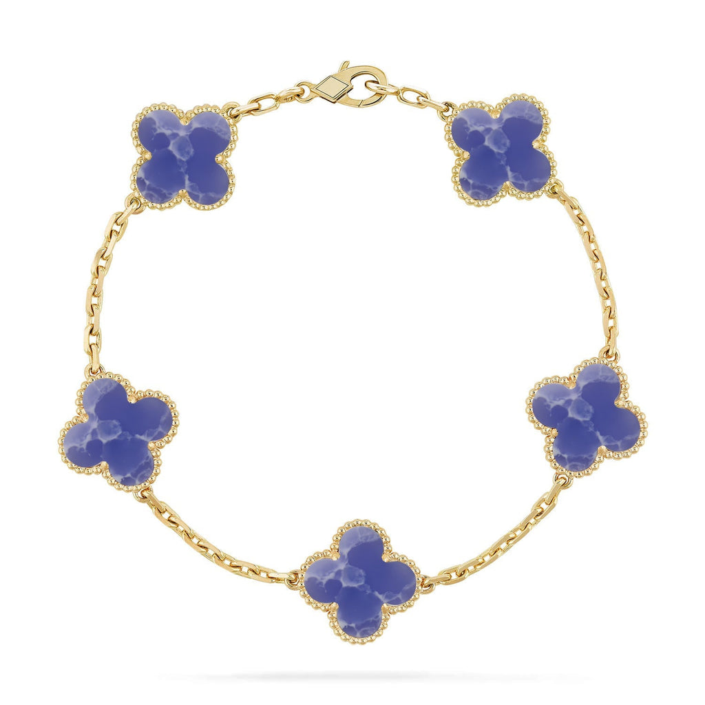 [Glow]New CLOVER 5 MOTIF BLUE VEINS BRACELET COLLECTION